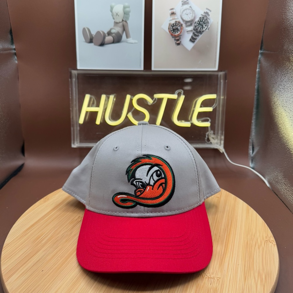Long Island Ducks Red/Grey Snapback